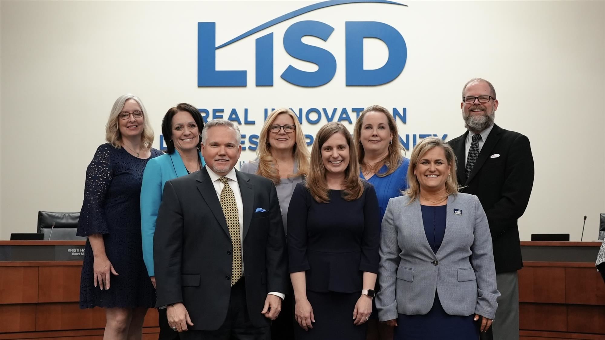 Dr. Rapp and LISD Board of Trustees